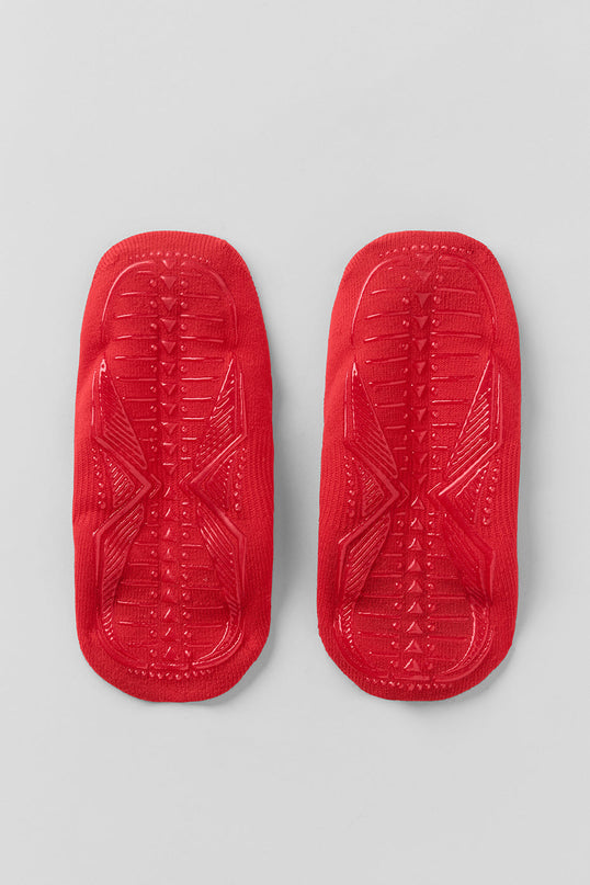Women's Pivot Barre Sock - Bright Red