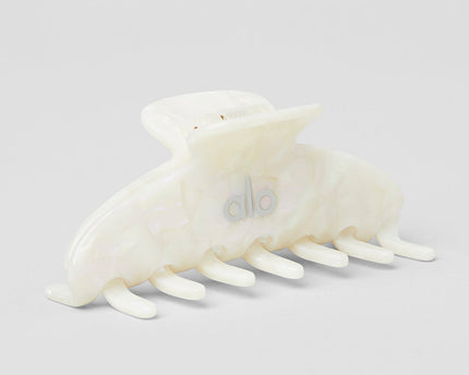 90's Claw Clip - White Pearl