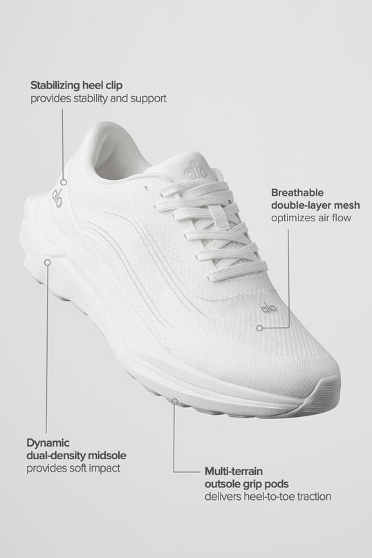 ALO Runner (Unisex) - White/White