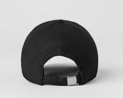 Wool Blend District Trucker Hat - Black
