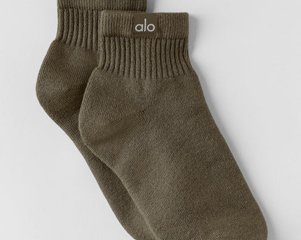 Quarter Crew Street Sock - Olive Tree