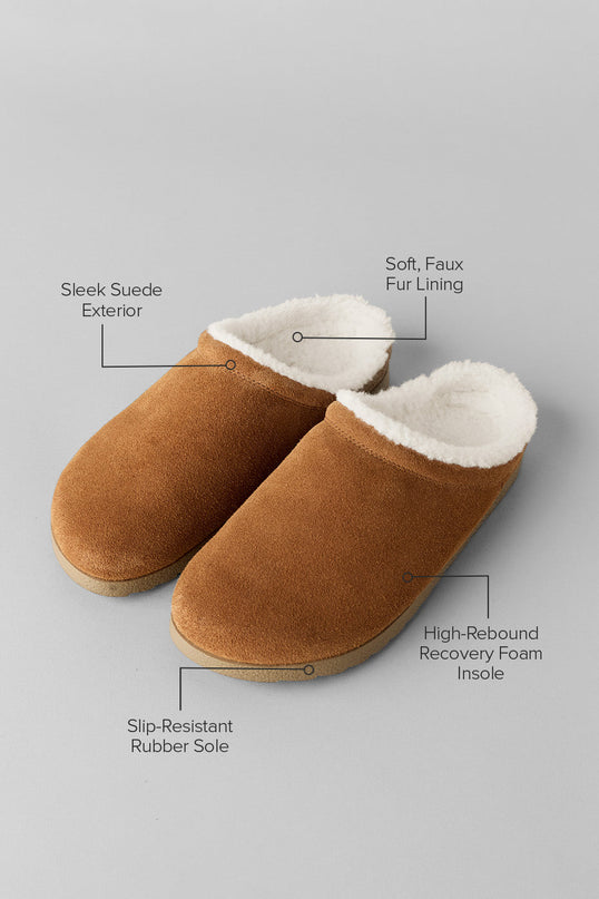 Recovery Slipper (Unisex) - Saddle/Ivory