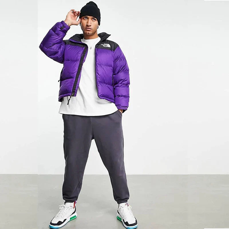 Purple Retro Nuptse 700 Pour Homme