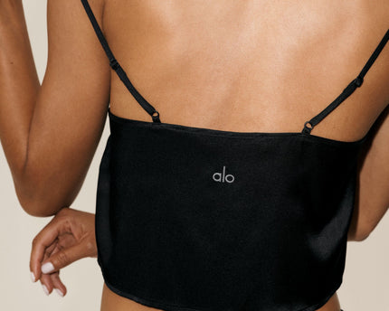 Silk Blend Radiance Tank - Black