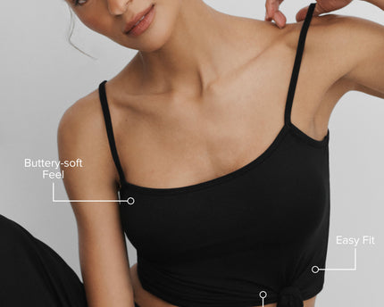 Alosoft Finesse Cami Tank - Black