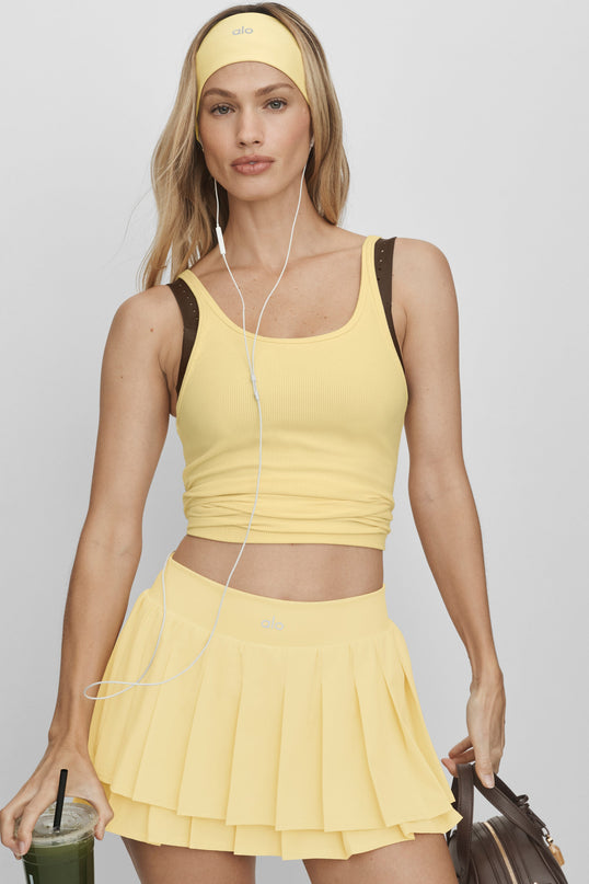 Ribbed Adore Tank - Warm Butter