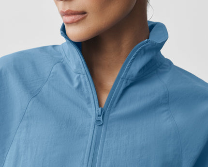 Cropped 1/4 Zip Alumni Pullover - California Blue