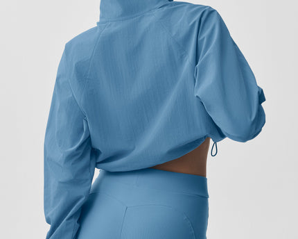 Cropped 1/4 Zip Alumni Pullover - California Blue