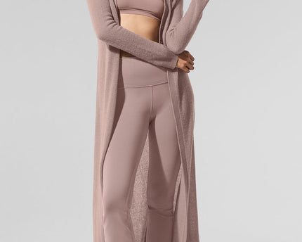 Sheer Cashmere Long Cardigan - Taupe