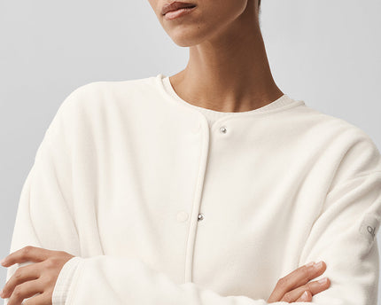 Polar Fleece Take Note Jacket - Ivory