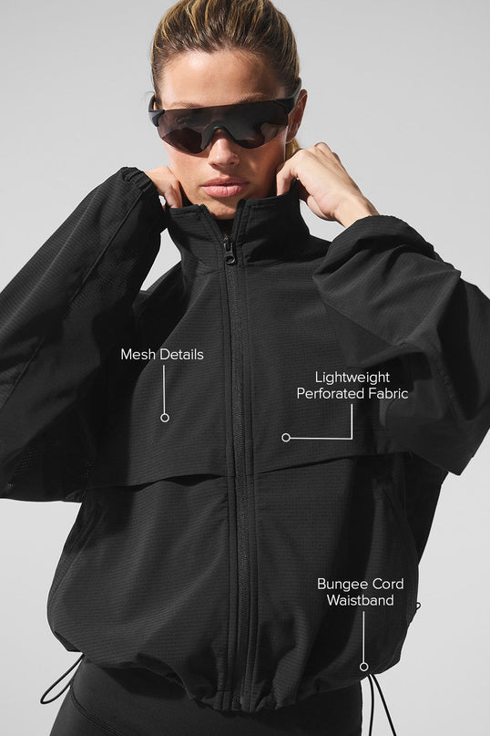 Sport Star Full Zip Jacket - Black