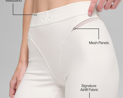Airlift High-Waist 7/8 Rebel Legging - Ivory