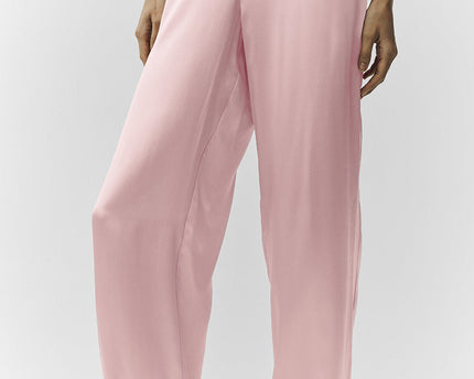 Silk Luminous Pant (Regular) - Pink Champagne
