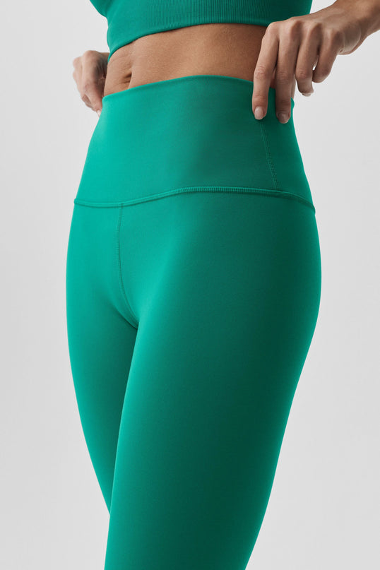 16' High-Waist Airbrush Capri - Emerald Isle
