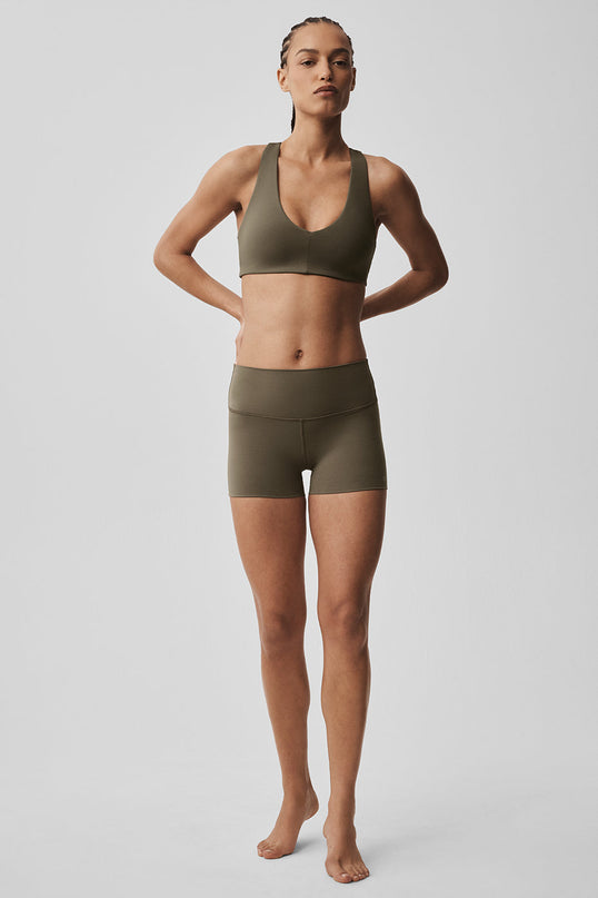 3' ALO Softsculpt High-Waist Precision Short - Olive Tree