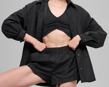 High-Waist Socialite Short - Black