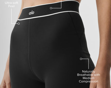 3' ALO Softsculpt High-Waist Amp It Up Short - Black