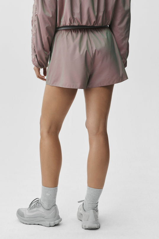 High-Waist Prismatic Short - Pink Moonlight