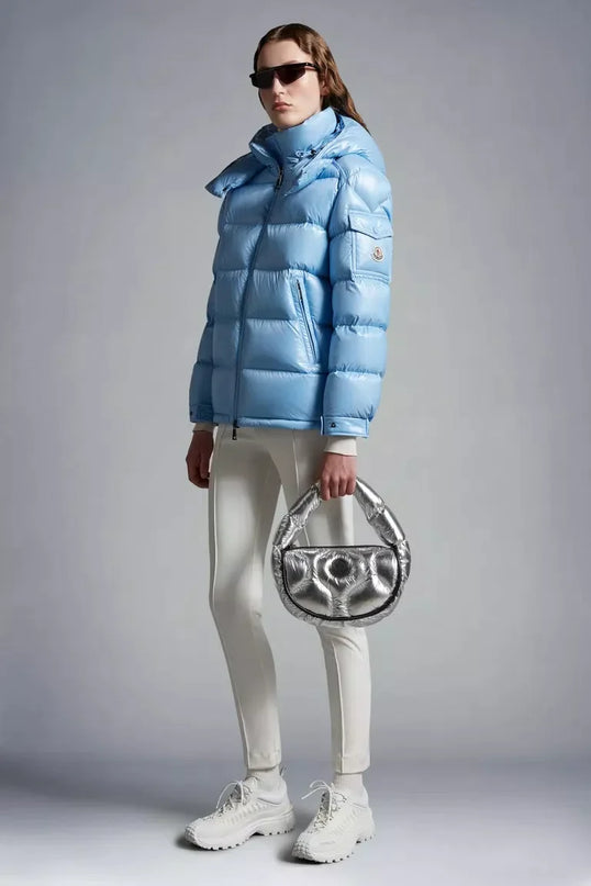Doudoune Moncler Femme | Bleu Poudré