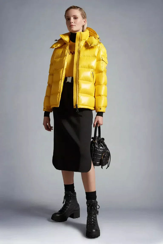 Doudoune Moncler Femme | Jaune Vif
