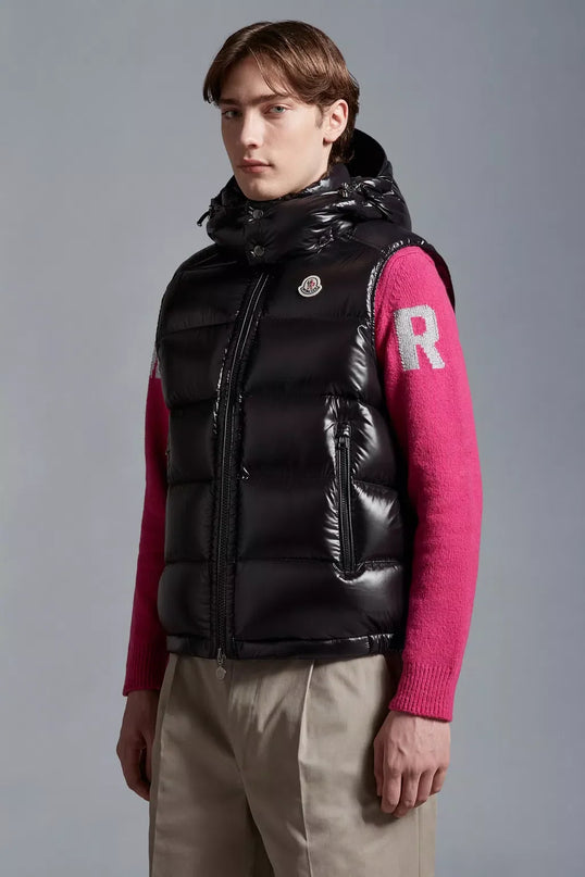MONCLER - Doudoune sans manches Noir