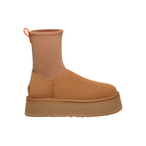 Botte Classic Dipper À Platforme- Beige