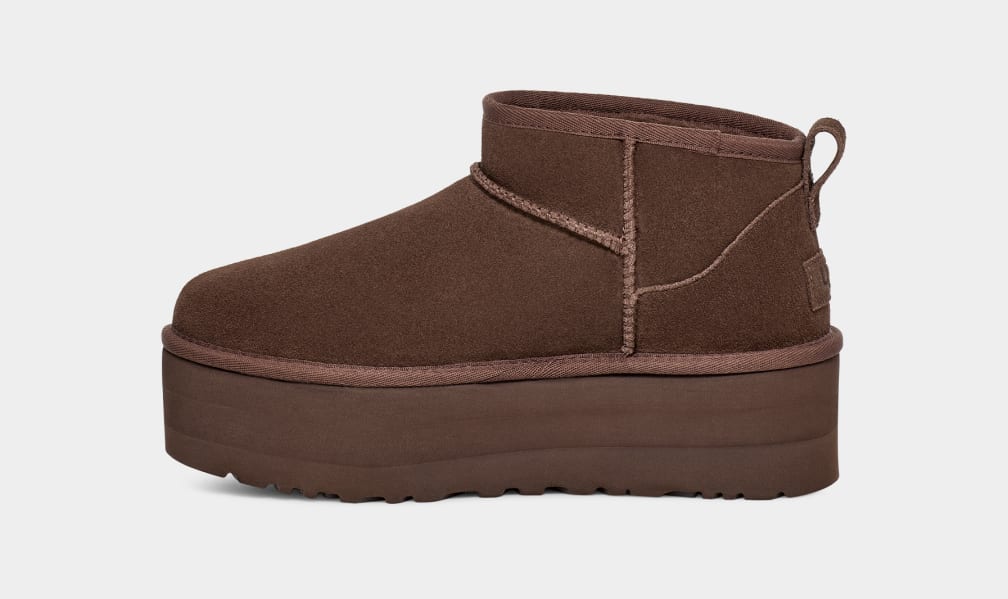 Botte Classic Ultra Mini À Plateforme - Chocolate
