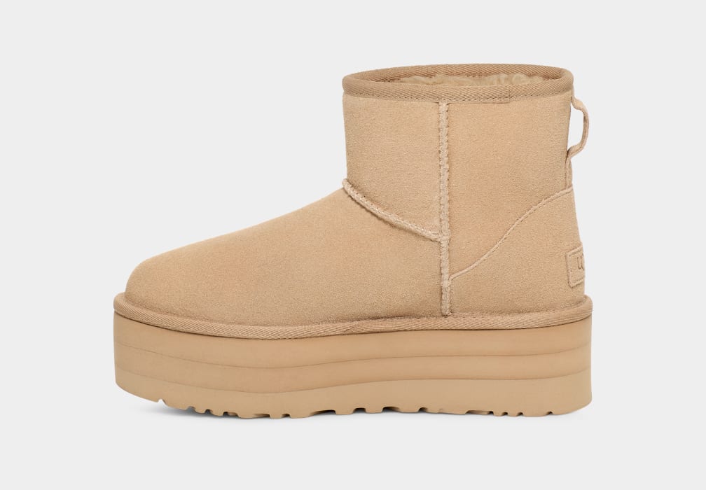 Botte Classic Mini À Platforme - Beige