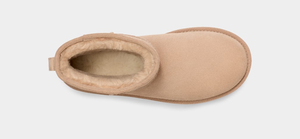 Botte Classic Mini À Platforme - Beige