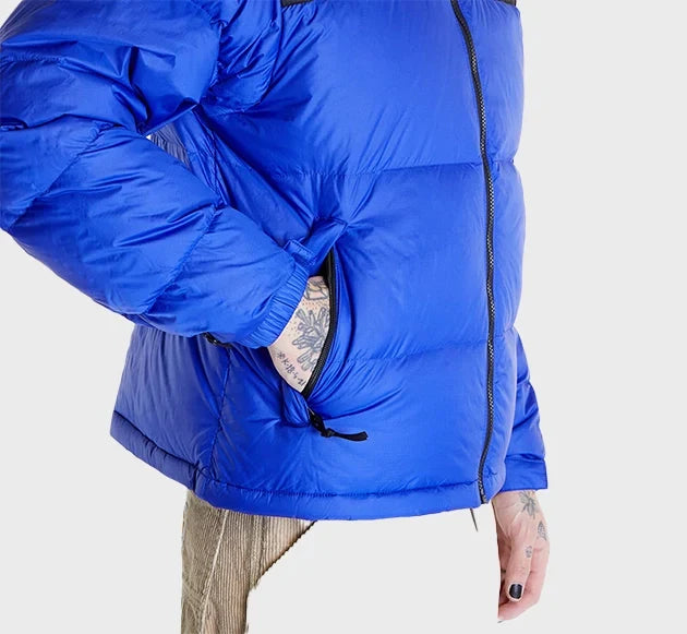 Blue Retro Nuptse 700 Pour Homme
