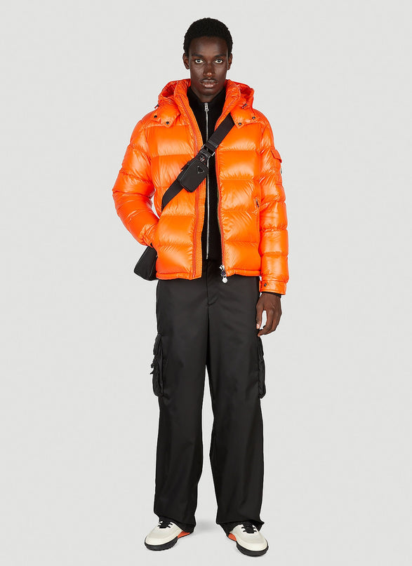 Doudoune Moncler Homme | Orange Flamboyant