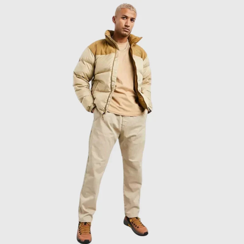Brown Tan Nuptse 700 Pour Homme